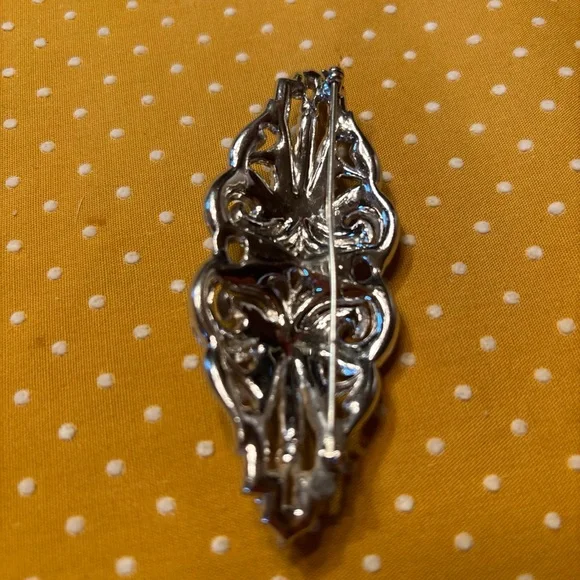 Art Deco Double Clip Brooch - Picture 6 of 8